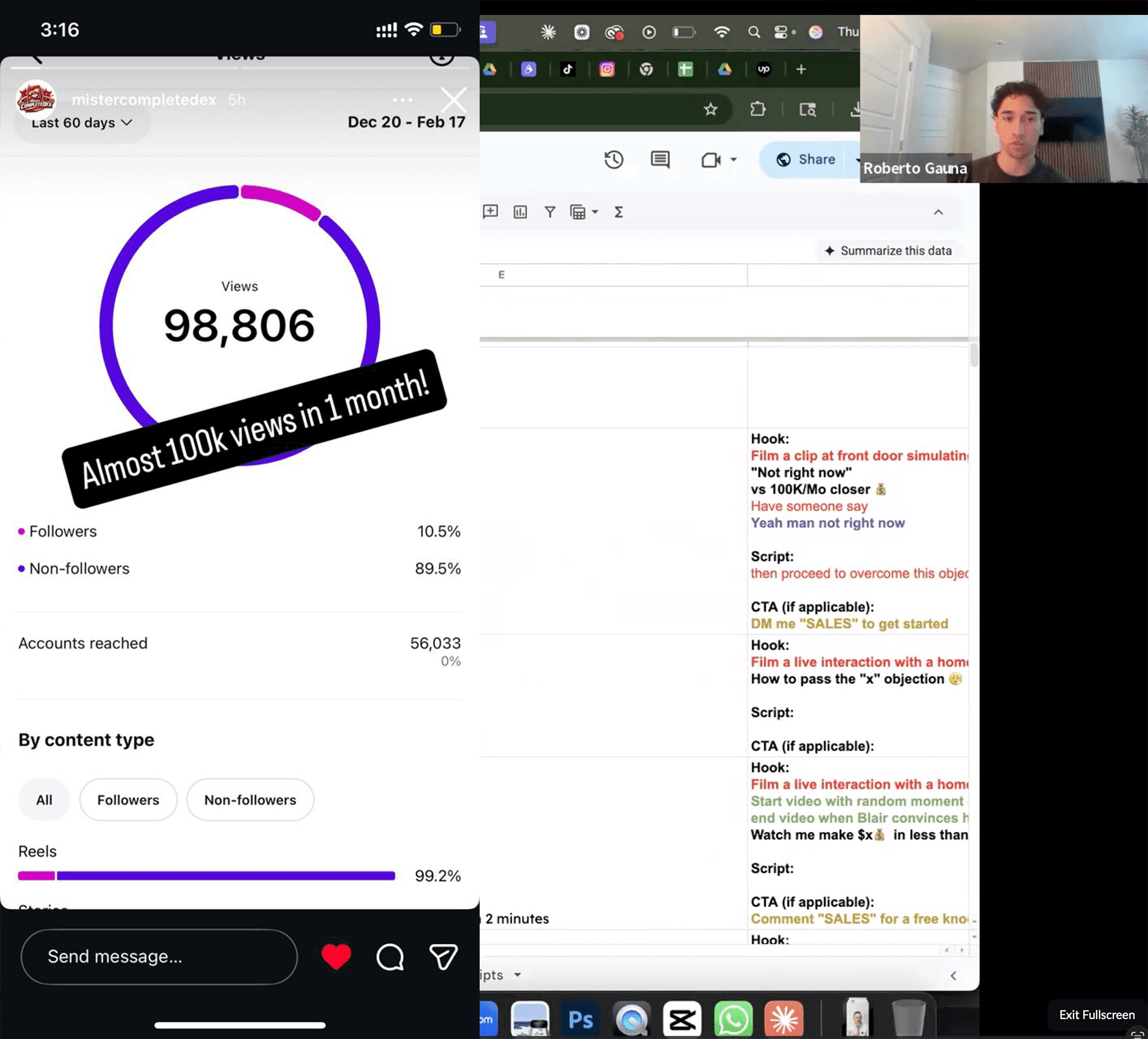 Roberto Guana result screenshot