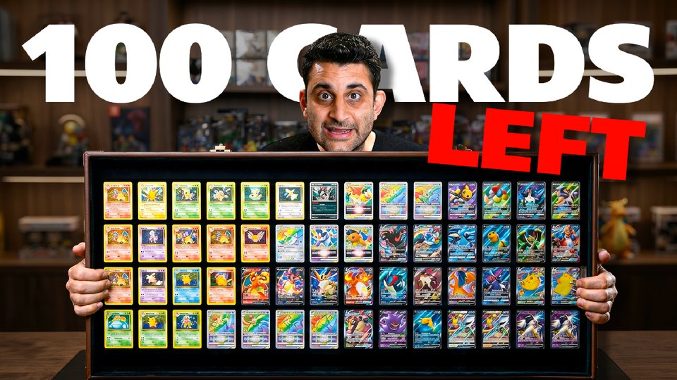 100 Cards Left thumbnail design