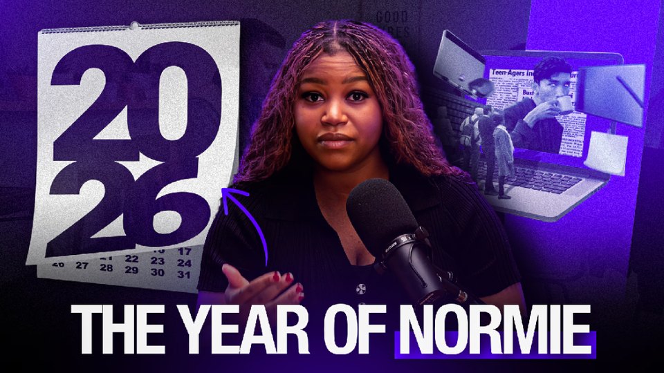 The Year of Normie thumbnail design