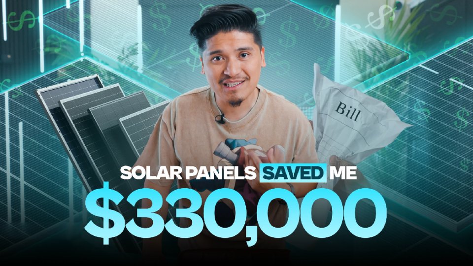 Solar Panels thumbnail design